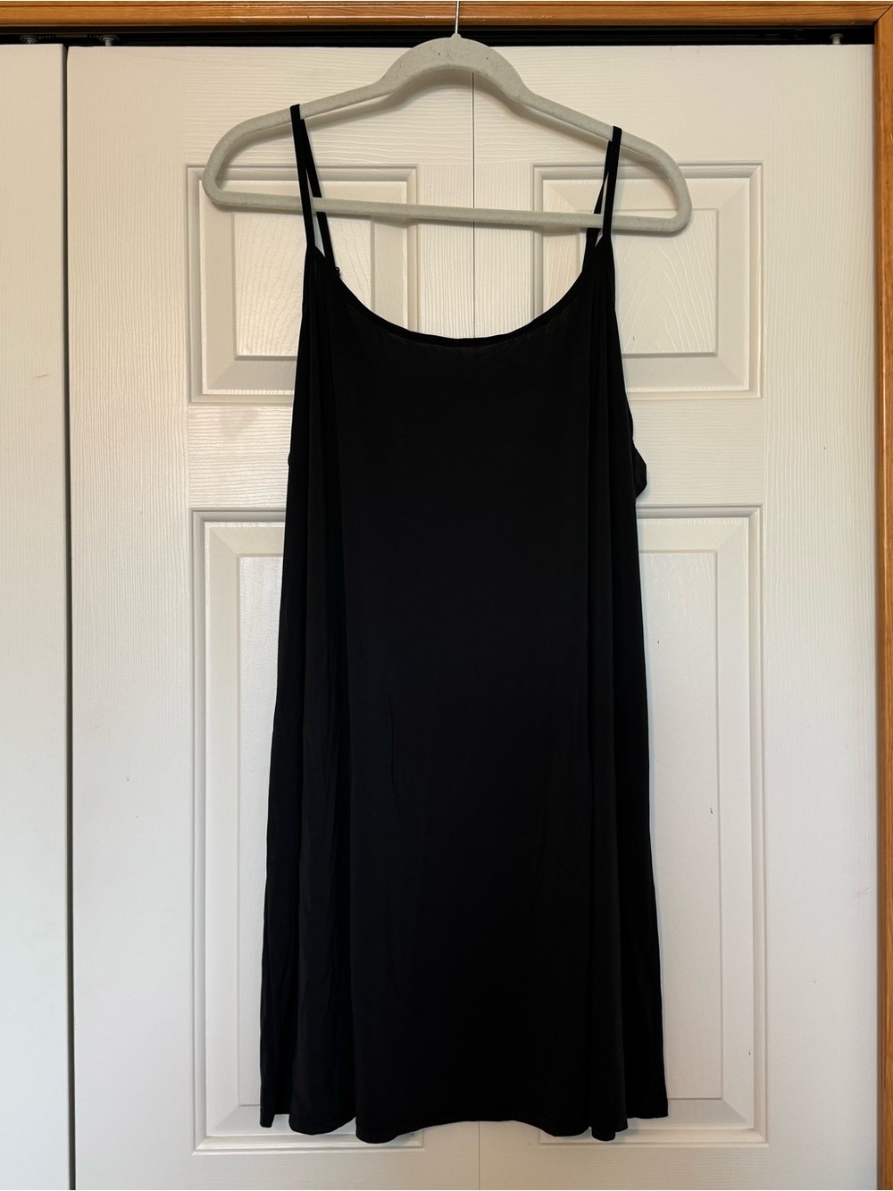 Cacique 18/20 Black Chemise Slip Nightgown